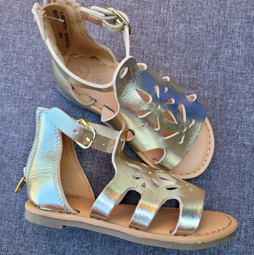 Gold Cat & Jack Sandals c7